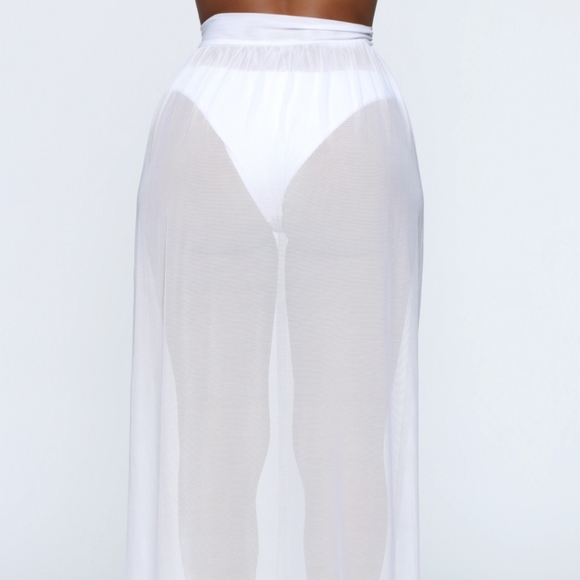 White Skirt cover up - Picture 4 of 5